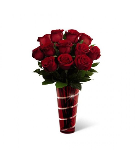 The In Love with Red Roses Bouquet The In Love with Red Roses Bouquet